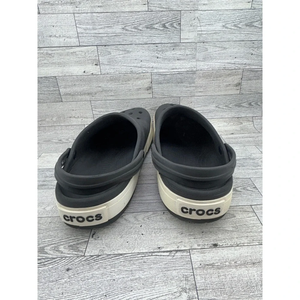 Crocs Crocband Clog Black Stucco Mens 10 Womens 12 Sporty Slip On Shoes 11016